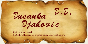 Dušanka Đaković vizit kartica